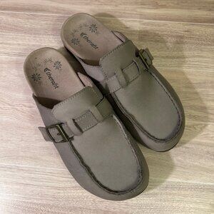 Therafit Terri Nubuck Slip-On Loafer Clog, Size 39/8.5-9